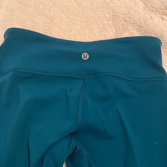 Lululemon Blue Reversible Leggings - Picture 7 of 8